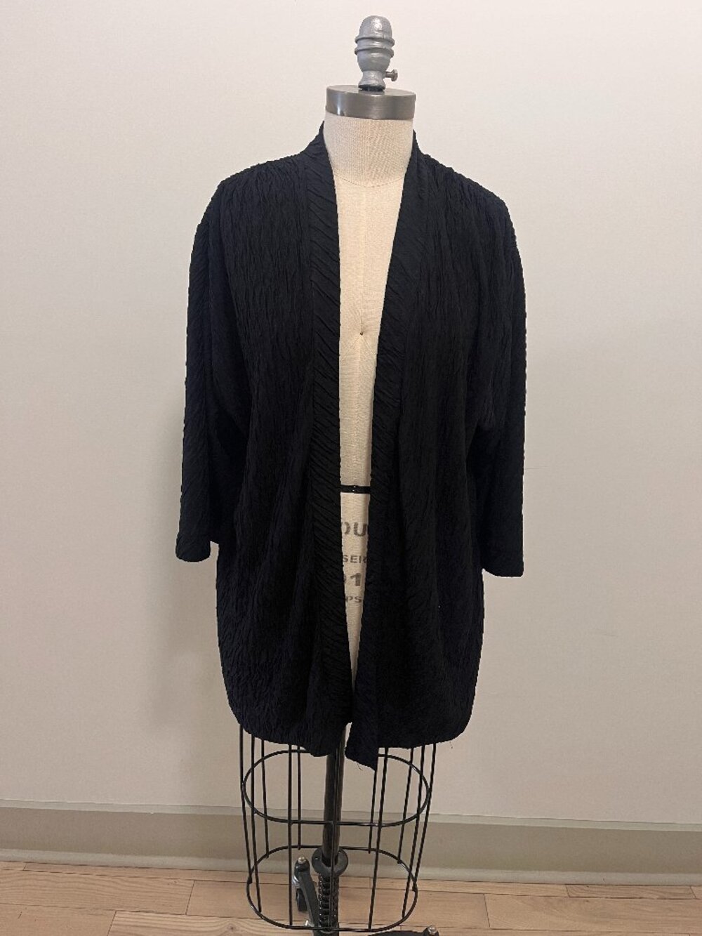 ALBERT NIPON Black Longsleeve Cardigan
